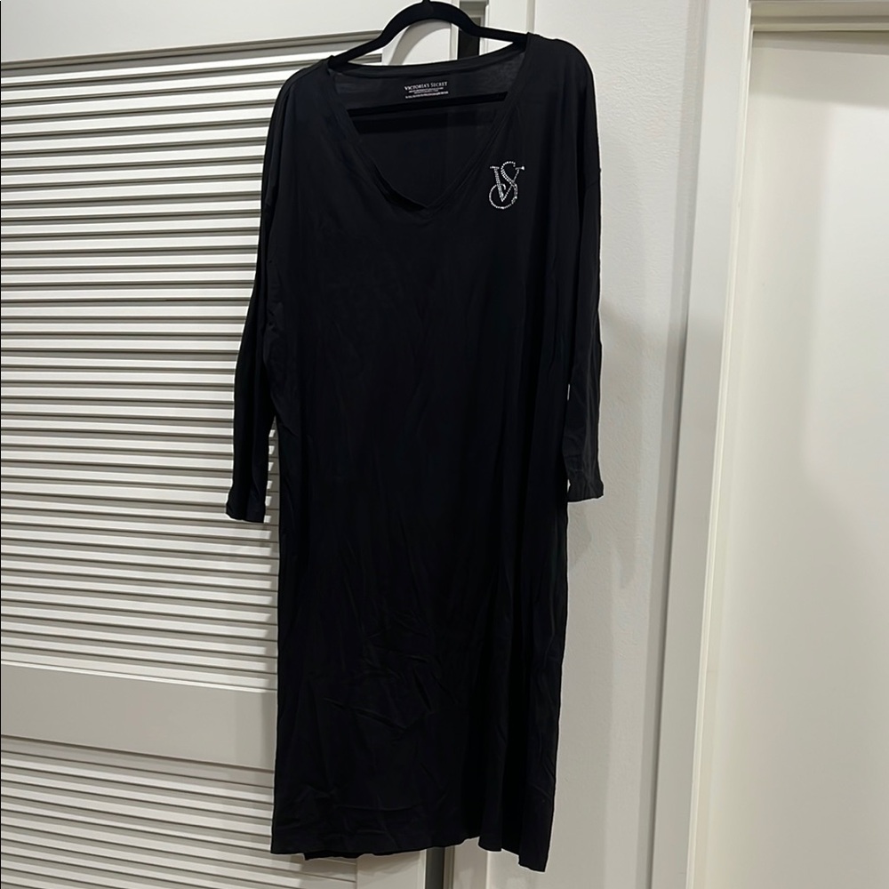 Victoria's Secret Black Pajama Dress